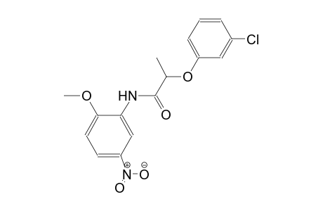 2-(3-chlorophenoxy)-N-(2-methoxy-5-nitrophenyl)propanamide