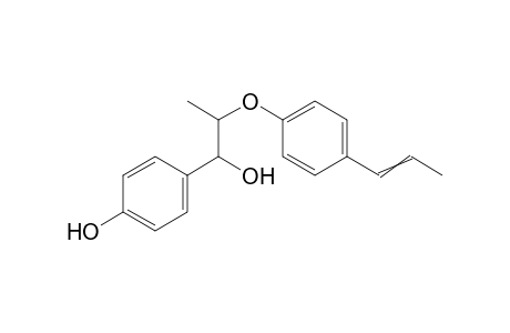 1-(4-hydroxyphenyl)-2-(4-propenylphenoxy)propan-1-ol