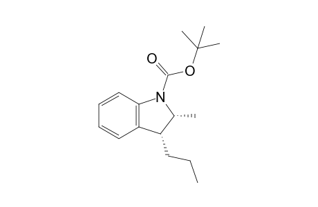 t-Butyl cis-2,3-dihydro-2-methyl-3-propylindole-1-carboxylate