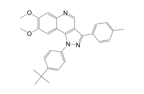 1-(4-tert-butylphenyl)-7,8-dimethoxy-3-(4-methylphenyl)-1H-pyrazolo[4,3-c]quinoline
