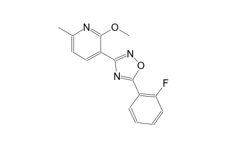 3-[5-(2-fluorophenyl)-1,2,4-oxadiazol-3-yl]-2-methoxy-6-methylpyridine