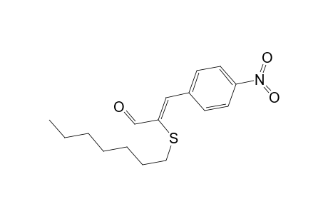 (Z)-2-Heptylthio-3-(4-nitrophenyl)propenal