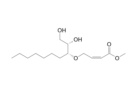 (2Z,6S,7R)-7,8-Dihydroxy-5-oxa-6-heptyl-2-octenoic acid methyl ester