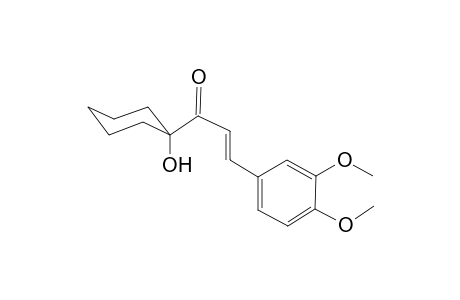 (E)-3-(3,4-dimethoxyphenyl)-1-(1-hydroxycyclohexyl)-2-propen-1-one