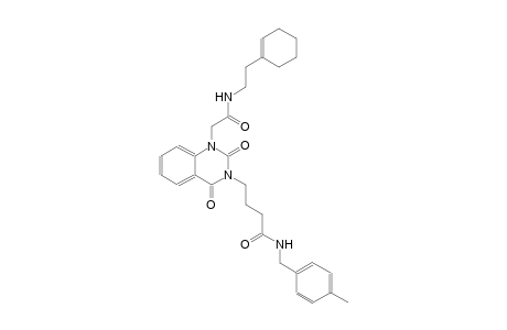 4-(1-(2-{[2-(1-cyclohexen-1-yl)ethyl]amino}-2-oxoethyl)-2,4-dioxo-1,4-dihydro-3(2H)-quinazolinyl)-N-(4-methylbenzyl)butanamide