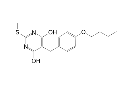 4,6-pyrimidinediol, 5-[(4-butoxyphenyl)methyl]-2-(methylthio)-