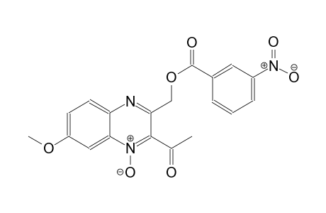 (3-acetyl-6-methoxy-4-oxido-2-quinoxalinyl)methyl 3-nitrobenzoate