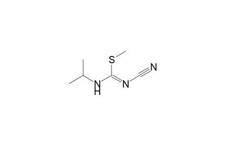 Methyl N'-cyano-N-isopropylimidothiocarbamate