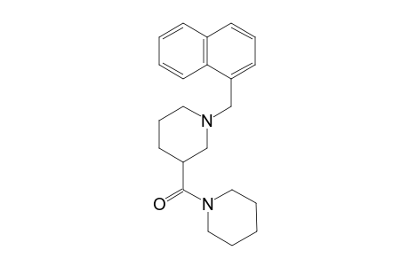 (1-Naphthalen-1-ylmethylpiperidin-3-yl)(piperidin-1-yl)methanone