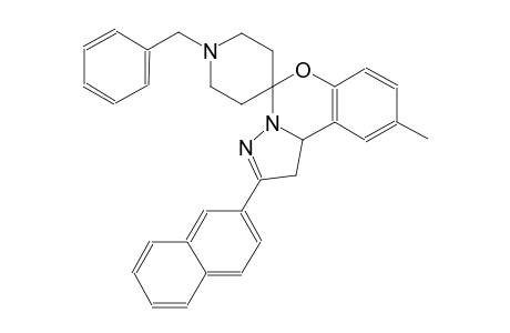 1'-benzyl-9-methyl-2-(naphthalen-2-yl)-1,10b-dihydrospiro[benzo[e]pyrazolo[1,5-c][1,3]oxazine-5,4'-piperidine]