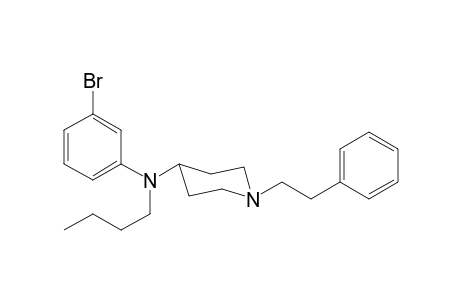 N-(3-Bromophenyl)-N-butyl-1-(2-phenylethyl)piperidin-4-amine