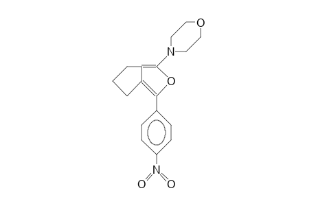 4-(5,6-Dihydro-3-<4-nitro-phenyl>-4H-cyclopenta<C>furan-1-yl)-morpholine