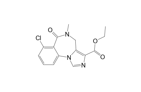 7-Chloro-5-methyl-6-oxo-4H-imidazo[1,5-a][1,4]benzodiazepine-3-carboxylic acid ethyl ester