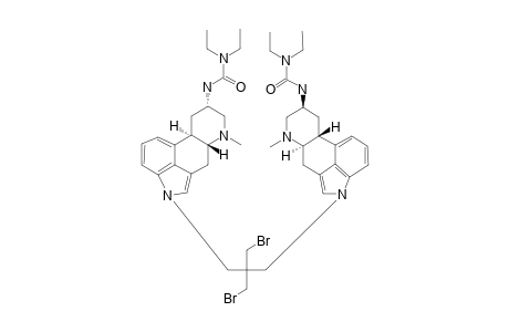 1,3-DIBROMO-2,2-DI-[6-METHYL-8-ALPHA-(DIETHYLCARBAMOYLAMINO)-ERGOLINE-1-YL-METHYL]-PROPANE
