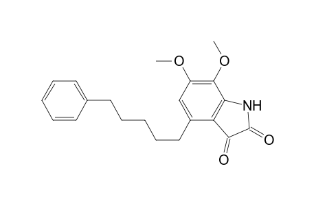 6,7-Dimethoxy-4-(5-phenylpentyl)-1H-indole-2,3-dione