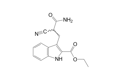 3-(2-carbamoyl-2-cyanovinyl)indole-2-carboxylic acid, ethyl ester