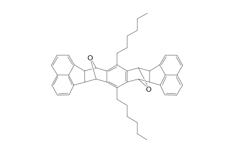 8,17-Dihexyl-6b,7,9,9a,15b,16,18,18a-octahydro-7,8 : 9,16-diepoxybenzo[1,2-k : 4,5-k']difluoranthene