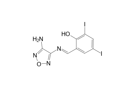 2-[(4-amino-furazan-3-ylimino)-methyl]-4,6-diiodo-phenol