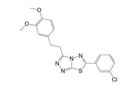 [1,2,4]triazolo[3,4-b][1,3,4]thiadiazole, 6-(3-chlorophenyl)-3-[2-(3,4-dimethoxyphenyl)ethyl]-