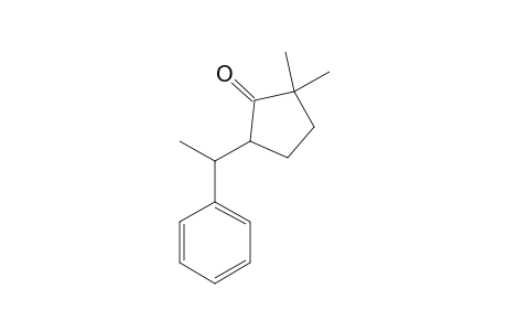 2-(1-PHENYLETHYL)-5,5-DIMETHYLCYCLOPENTANONE;MAJOR