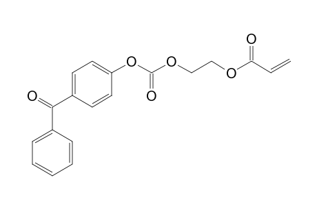 2-Propenoic acid, 2-[[(4-benzoylphenoxy)carbonyl]oxy]ethyl ester