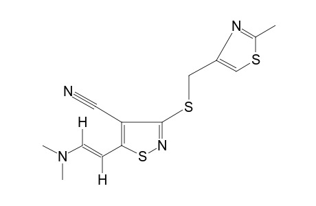 trans-5-[2-(DIMETHYLAMINO)VINYL]-3-{[(2-METHYL-4-THIAZOLYL)METHYL]THIO}-4-ISOTHIAZOLECARBONITRILE