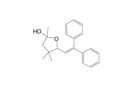 5-(2,2-Diphenylvinyl)-2,4,4-trimethyl-tetrahydrofuran-2-ol