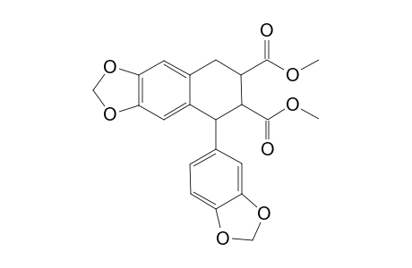 Dimethyl trans(1,2),trans(2,3)-6,7-Methylenedioxy-1-(3,4-methylenedioxyphenyl)-1,2,3,4-tetrahydronaphthalene-2,3-dicarboxylate