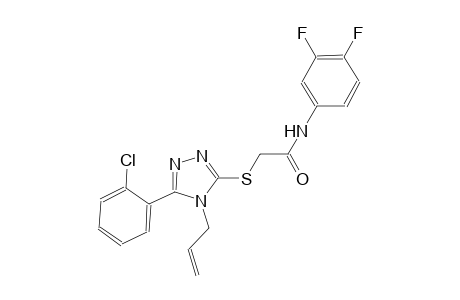 2-{[4-allyl-5-(2-chlorophenyl)-4H-1,2,4-triazol-3-yl]sulfanyl}-N-(3,4-difluorophenyl)acetamide