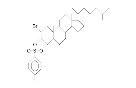 2a-Bromo-5a-cholestan-3b-yl tosylate