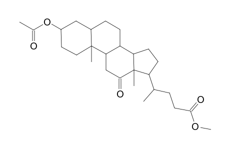 Cholan-24-oic acid, 3-(acetyloxy)-12-oxo-, methyl ester, (3.alpha.,5.beta.)-