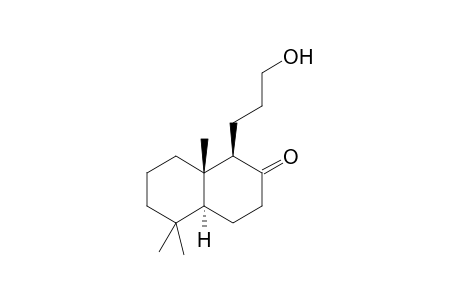 13-hydroxy-14,15,16,20-tetranorlabdan-8-one