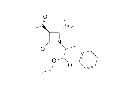 2-((2R,3R)-3-Acetyl-2-isopropenyl-4-oxo-azetidin-1-yl)-3-phenyl-propionic acid ethyl ester