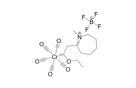 PENTACARBONYL-[1-ETHOXY-2-(3H-4,5,6,7-TETRAHYDRO-1-METHYL-2-AZEPINO)-ETHYLIDENE]-CHROMIUM-TETRAFLUOROBORAT