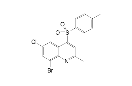 8-Bromo-6-chloro-2-methyl-4-(4-toluenesulfonyl)quinoline