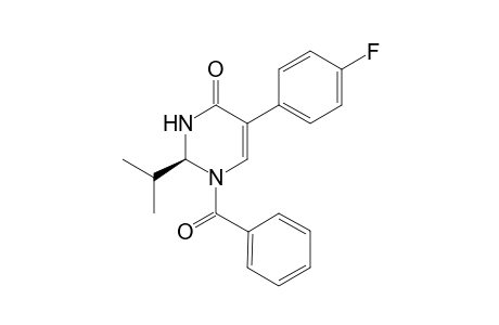 1-Benzoyl-(2S)-isopropyl-5-(4-fluorophenyl)-2,3-dihydro-4(1H)-pyrimidin-4-one