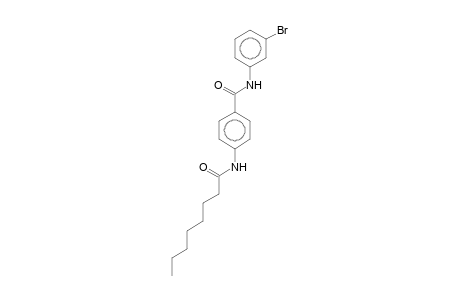 N-(3-bromophenyl)-4-(1-oxooctylamino)benzamide