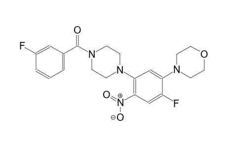 morpholine, 4-[2-fluoro-5-[4-(3-fluorobenzoyl)-1-piperazinyl]-4-nitrophenyl]-