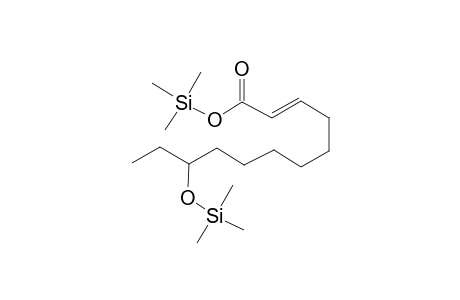 Dodec-2-enoic acid <10-hydroxy->, di-TMS