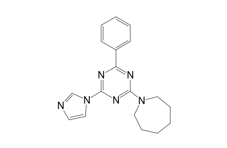 1-(4-imidazol-1-yl-6-phenyl-s-triazin-2-yl)azepane