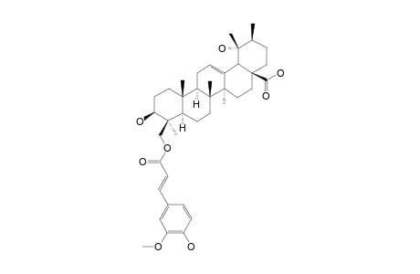 3.beta.,19-Dihydroxy-24-(trans)-ferulyloxy-urs-12-en-28-oic Acid