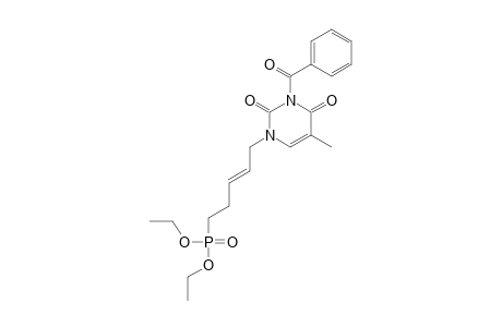 N-(3)-BENZOYL-N-(1)-[(E)-5-DIETHOXYPHOSPHONYLPENT-2-ENYL]-THYMINE