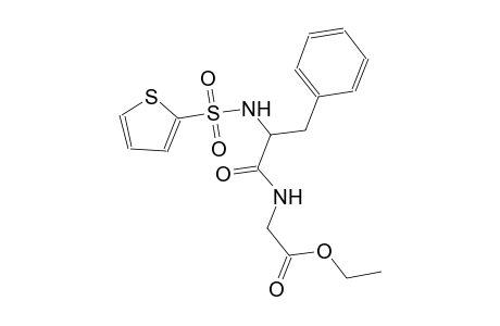 ethyl ({3-phenyl-2-[(2-thienylsulfonyl)amino]propanoyl}amino)acetate