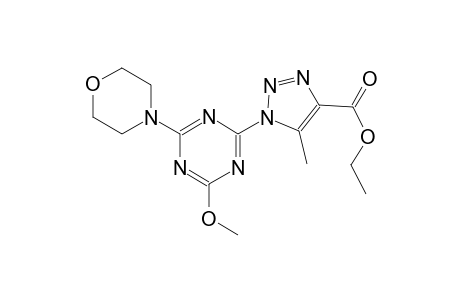 1-(4-Methoxy-6-morpholin-4-yl-[1,3,5]triazin-2-yl)-5-methyl-1H-[1,2,3]triazole-4-carboxylic acid ethyl ester
