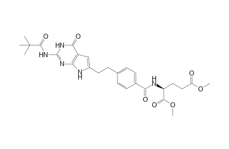 Dimethyl N-{4-[2-(2-pivaloylamino-4(3H)-oxo-7H-pyrrolo[2,3-d]pyrimidine-6yl)ethyl]benzoyl}-L-glutamate
