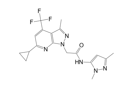 1H-pyrazolo[3,4-b]pyridine-1-acetamide, 6-cyclopropyl-N-(1,3-dimethyl-1H-pyrazol-5-yl)-3-methyl-4-(trifluoromethyl)-