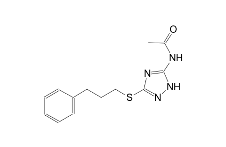 N-{3-[(3-phenylpropyl)sulfanyl]-1H-1,2,4-triazol-5-yl}acetamide