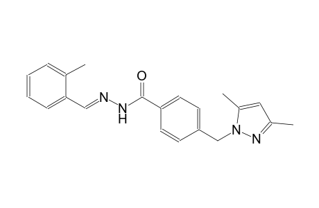 4-[(3,5-dimethyl-1H-pyrazol-1-yl)methyl]-N'-[(E)-(2-methylphenyl)methylidene]benzohydrazide