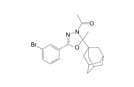 1,3,4-Oxadiazole, 3-acetyl-5-(3-bromophenyl)-2,3-dihydro-2-methyl-2-tricyclo[3.3.1.1(3,7)]dec-1-yl-