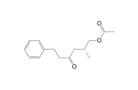 (5R)-6-Acetoxy-5-methyl-1-phenylhexan-3-one